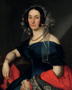 Ferdinand Georg Waldmüller - Ritratto di gentildonna con veletta e scialle