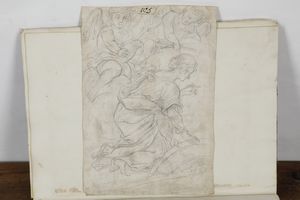 Album contenente vari disegni di epoche, soggetti e tecniche differenti  - Asta Orologi da Polso - Associazione Nazionale - Case d'Asta italiane