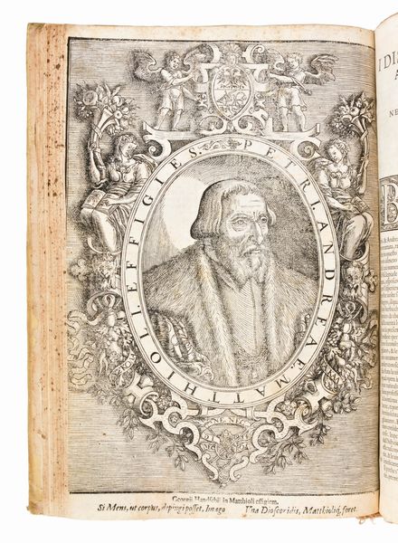 [Erbario] Mattioli, Pietro Andrea : I discorsi di m. Pietro Andrea Matthioli ... nelli sei libri di Pedacio Discoride Anazarbeo della materia medicinale... In Venetia, appresso Vincenzo Valgrisi, 1568  - Asta Libri Rari & Manoscritti del XVI Secolo - Associazione Nazionale - Case d'Asta italiane