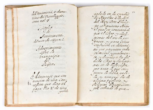 [Manoscritto '800] Notizie politiche ed economiche. Nunziatura Apostolica Napoli, circa 18th secolo  - Asta Libri Rari & Manoscritti del XVI Secolo - Associazione Nazionale - Case d'Asta italiane