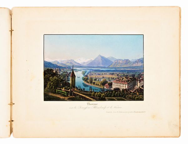 [Album] Souvenir de Berne et ses Environs: Lac de Thune, l'Oberland.. Zurich, R. Dikenmann peintre. 13 acquetinte [1850 ca.]  - Asta Libri Rari & Manoscritti del XVI Secolo - Associazione Nazionale - Case d'Asta italiane