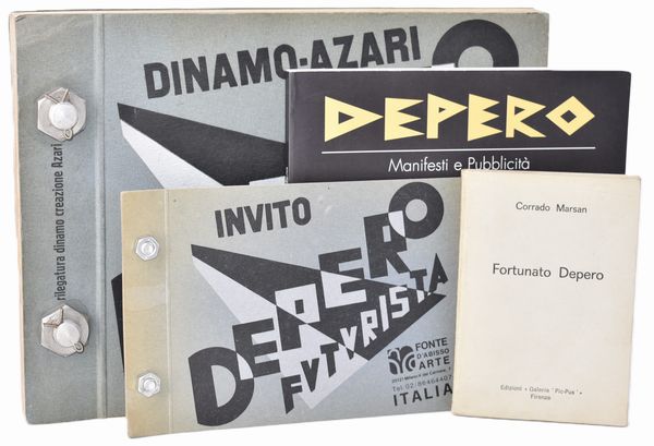 [Libro imbullonato] Depero, Fortunato (1892-1960) : Depero futurista. Milano, Edizione italiana Dinamo Azari, New York – Paris – Berlin, 1927.  - Asta Libri Rari & Manoscritti del XVI Secolo - Associazione Nazionale - Case d'Asta italiane