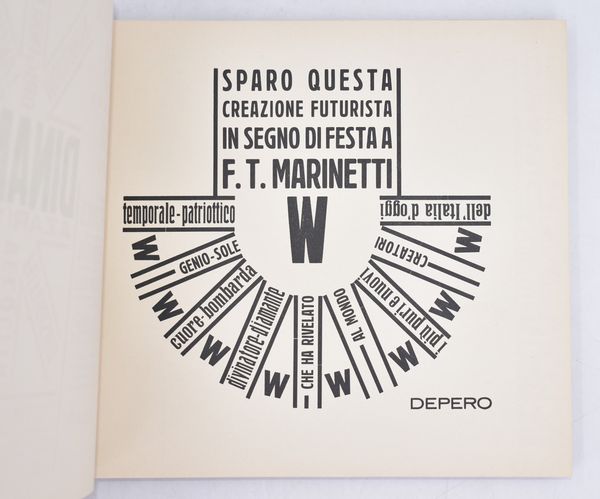 [Libro imbullonato] Depero, Fortunato (1892-1960) : Depero futurista. Milano, Edizione italiana Dinamo Azari, New York – Paris – Berlin, 1927.  - Asta Libri Rari & Manoscritti del XVI Secolo - Associazione Nazionale - Case d'Asta italiane