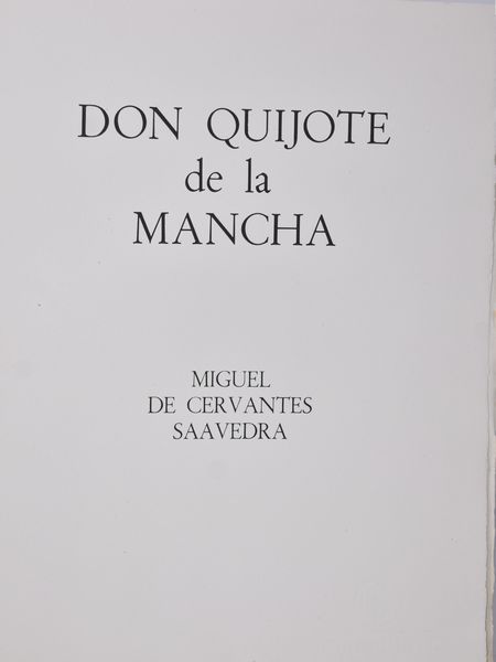 Cervantes Saavedra, Miguel de : DON QUIJOTE DE LA MANCHA. ILLUSTRAZIONI DI CARLO CARRÀ. Milano, 1947-1948, Edizioni della Conchiglia.  - Asta Libri Rari & Manoscritti del XVI Secolo - Associazione Nazionale - Case d'Asta italiane