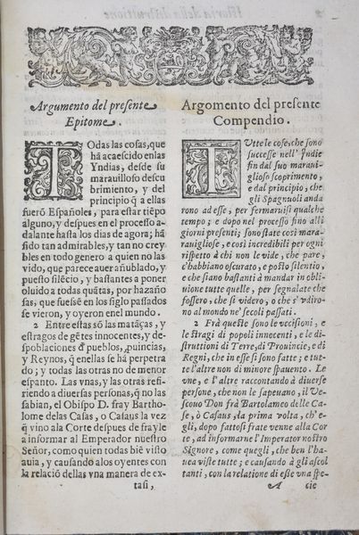 Casas, Bartolomé de las ISTORIA, O BREVISSIMA RELATIONE DELLA DISTRUTTIONE DELL'INDIE OCCIDENTALI; CONFORME AL SUO VERO ORIGINALE SPAGNUOLO STAMPATO IN SIVIGLIA, CON LA TRADUTTIONE IN ITALIANO DI FRANCESCO BERSABITA. In Venetia, 1626, presso Marco Ginammi.  - Asta Libri Rari & Manoscritti del XVI Secolo - Associazione Nazionale - Case d'Asta italiane