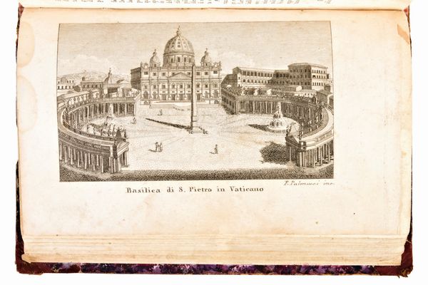 [ROMA/GUIDA] Roma compiutamente descritta in sette giornate per comodo de' forastieri con un'appendice de' contorni e dell'indicazione del viaggio da Roma a Napoli. Roma, Paggioli & De Romanis, 1830  - Asta Libri Rari & Manoscritti del XVI Secolo - Associazione Nazionale - Case d'Asta italiane