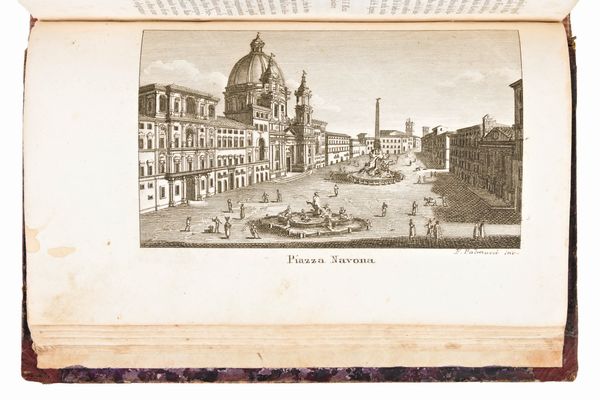 [ROMA/GUIDA] Roma compiutamente descritta in sette giornate per comodo de' forastieri con un'appendice de' contorni e dell'indicazione del viaggio da Roma a Napoli. Roma, Paggioli & De Romanis, 1830  - Asta Libri Rari & Manoscritti del XVI Secolo - Associazione Nazionale - Case d'Asta italiane