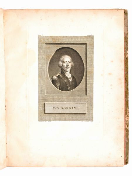 [Viaggi/Egitto] C.S. Sonnini: Voyage dans la Haute et Basse Egypte, ... A Paris, chez F. Buisson 1799 - 3 voll & Atlas  - Asta Libri Rari & Manoscritti del XVI Secolo - Associazione Nazionale - Case d'Asta italiane