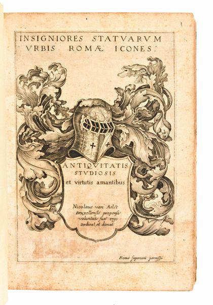 Cavalieri, Giovanni Battista : Insigniores statuarum vrbis Romae icones. Antiquitatis studiosis et virtutis amantibus. In Roma [ca. 1595]  - Asta Libri Rari & Manoscritti del XVI Secolo - Associazione Nazionale - Case d'Asta italiane