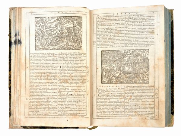 [Bibbia Figurata] Biblia Sacra Vulgatae Editionis. In Venetia, N. Pezzana, 1706  - Asta Libri Rari & Manoscritti del XVI Secolo - Associazione Nazionale - Case d'Asta italiane