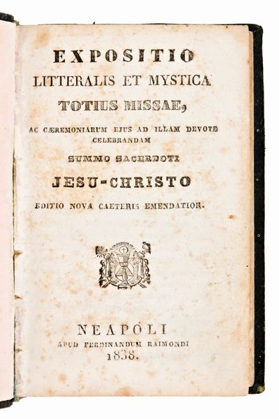 [Cristianesimo] Set di 3 eleganti rilegature. Opere di predicazione, devozione e meditazione del XIX secolo.  - Asta Libri Rari & Manoscritti del XVI Secolo - Associazione Nazionale - Case d'Asta italiane