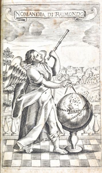 Raimondo, Annibale OPERA DELL'ANTICHA, & HONORATA SCIENTIA DI NOMANDIA, SPECCHIO D'INFINITI BENI, E MALI, CHE SOTTO IL CERCHIO DELLA LUNA POSSONO ALLI VIUENTI INTERUENIRE, DELL'ECCELLENTISSIMO ASTROLOGO, GEOMANTE, CHIROMANTE, E FISONOMO ANNIBALE RAIMONDO RIDOTTA INSIEME, E CASTIGATA AGGIONTOUI LA FISONOMIA DEL DETTO AUTTORE. Anversa, 1677.  - Asta Libri Rari & Manoscritti del XVI Secolo - Associazione Nazionale - Case d'Asta italiane