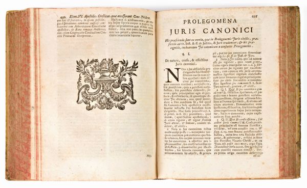 [Diritto canonico] Maschat, Remigius & Giraldi, Ubaldo : Institutiones Canonicae. Roma 1757, per Octavium Puccinelli, 1757  - Asta Libri Rari & Manoscritti del XVI Secolo - Associazione Nazionale - Case d'Asta italiane