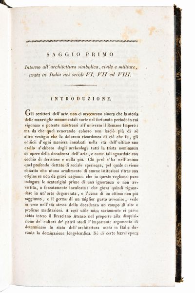 [Economia/Politica] Sacchi, Giuseppe & Defendente : Della condizione economica, morale e politica degli italiani.. Milano, Stella & Figli 1828-29  - Asta Libri Rari & Manoscritti del XVI Secolo - Associazione Nazionale - Case d'Asta italiane