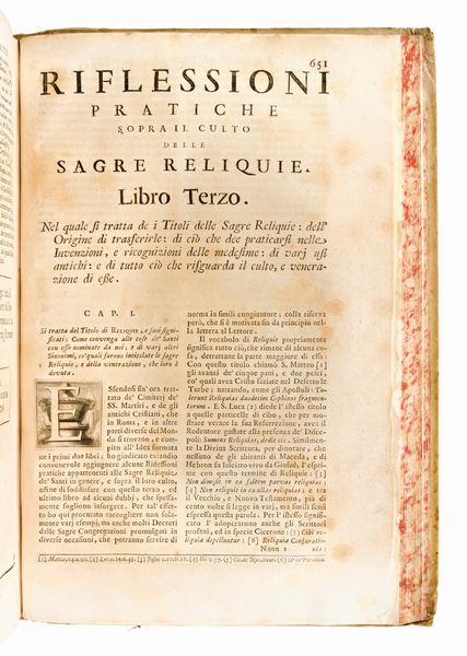 [Catacombe/Roma] Boldetti, Marcantonio: Osservazioni sopra i cimiteri de' santi martiri, ed antichi cristiani di Roma. In Roma, Maria Salvioni 1720  - Asta Libri Rari & Manoscritti del XVI Secolo - Associazione Nazionale - Case d'Asta italiane