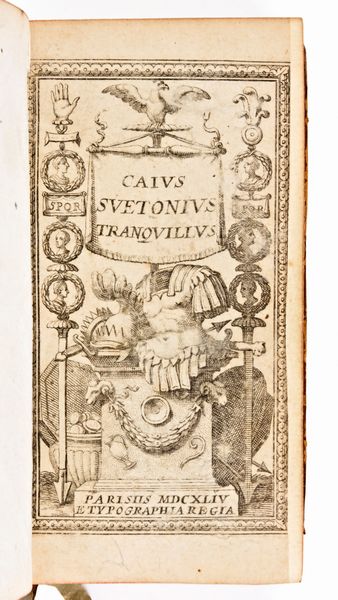 [Classici latini] Svetonio : Caius Svetonius Tranquillus. Typographia Regia, Paris 1644  - Asta Libri Rari & Manoscritti del XVI Secolo - Associazione Nazionale - Case d'Asta italiane