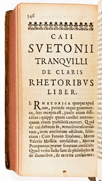 [Classici latini] Svetonio : Caius Svetonius Tranquillus. Typographia Regia, Paris 1644  - Asta Libri Rari & Manoscritti del XVI Secolo - Associazione Nazionale - Case d'Asta italiane