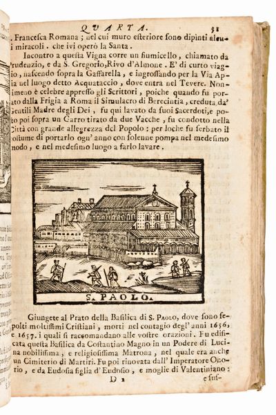 Roma ampliata, e rinovata, o sia nuova descrizione dell'antica, e moderna citta' di Roma. In Roma, Gregorio Roisecco, 1750  - Asta Libri Rari & Manoscritti del XVI Secolo - Associazione Nazionale - Case d'Asta italiane