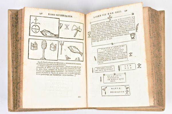 [Catacombe/Roma] Bosio, Antonio & Severano, Giovanni : Roma sotterranea. Roma, Michel'Angelo e Pietro Vincenzo fratelli de' Rossi, 1710  - Asta Libri Rari & Manoscritti del XVI Secolo - Associazione Nazionale - Case d'Asta italiane