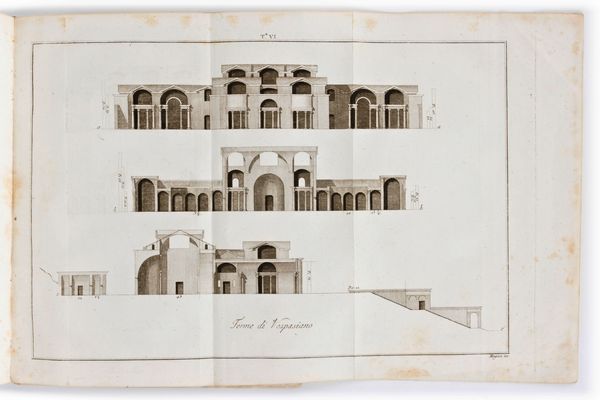 [Architettura/Roma] Scamozzi, Ottavio Bertotti : Le terme dei romani disegnate da Andrea Palladio e ripubblicate con la giunta di alcune osservazioni... Giovanni Rossi, Vicenza 1797  - Asta Libri Rari & Manoscritti del XVI Secolo - Associazione Nazionale - Case d'Asta italiane