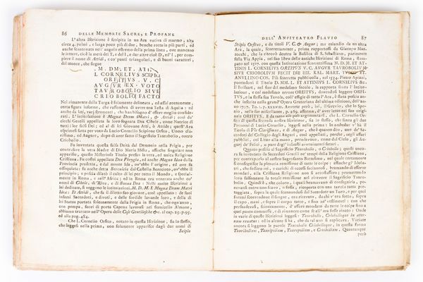 [Roma] Marangoni, Giovanni : Delle memorie sacre, e profane dell'anfiteatro Flavio di Roma volgarmente detto il Colosseo. Roma, Niccolò e Marco Pagliarini 1746  - Asta Libri Rari & Manoscritti del XVI Secolo - Associazione Nazionale - Case d'Asta italiane