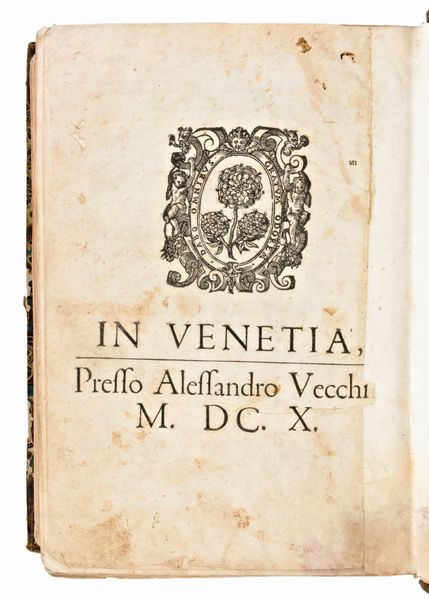 [Roma] Mexia, Pedro : Le Vite di tutti gli imperadori romani da Giulio Cesare, sin'a Ridolfo 2. tratte per M. Lodouico Dolce dal libro spagnuolo del nobile cauagliere Pietro Messia. Venezia, Alessandro Vecchi, 1610  - Asta Libri Rari & Manoscritti del XVI Secolo - Associazione Nazionale - Case d'Asta italiane