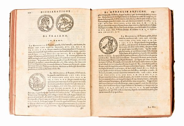 [Numismatica/Roma] Erizzo, Sebastiano : Discorso di M. Sebastiano Erizzo. Sopra le medaglie de gli antichi. Con la dichiaratione delle monete consulari, & delle medaglie de gli imperadori Romani. Venezia, Gio. Varisco & Paganino Paganini Quarta edizione ampliata [ca. 1585]  - Asta Libri Rari & Manoscritti del XVI Secolo - Associazione Nazionale - Case d'Asta italiane