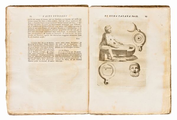 [Archeologia/Roma] Guasco, Francesco Eugenio : I Riti funebri di Roma pagana descritti da Francesco Eugenio Guasco.. In Lucca, per Filippo Maria Benedini, 1758  - Asta Libri Rari & Manoscritti del XVI Secolo - Associazione Nazionale - Case d'Asta italiane