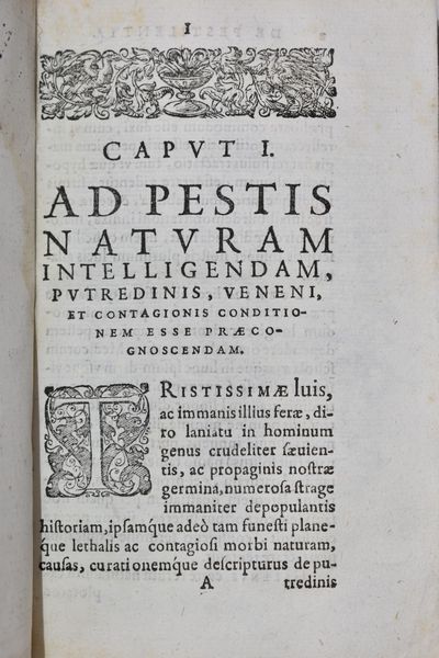 Minderer, Raymund: DE PESTILENTIA LIBER VNUS VETERUM ET NEOTERICORUM OBSERUATIONE CONSTANS, AUCTO RE RAYMUNDO MINDERERO MEDICINAE DOCTORE & REIP. AUGUSTANAE PHYSICO. [Augsburg], [1608].  - Asta Libri Rari & Manoscritti del XVI Secolo - Associazione Nazionale - Case d'Asta italiane