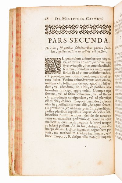 [Medicina Militare] Porzio, Luca Antonio : De militis in castris sanitate tuenda. Hagae Comitum, Petrum Gosse  - Asta Libri Rari & Manoscritti del XVI Secolo - Associazione Nazionale - Case d'Asta italiane