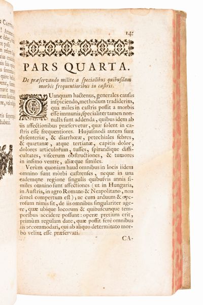 [Medicina Militare] Porzio, Luca Antonio : De militis in castris sanitate tuenda. Hagae Comitum, Petrum Gosse  - Asta Libri Rari & Manoscritti del XVI Secolo - Associazione Nazionale - Case d'Asta italiane