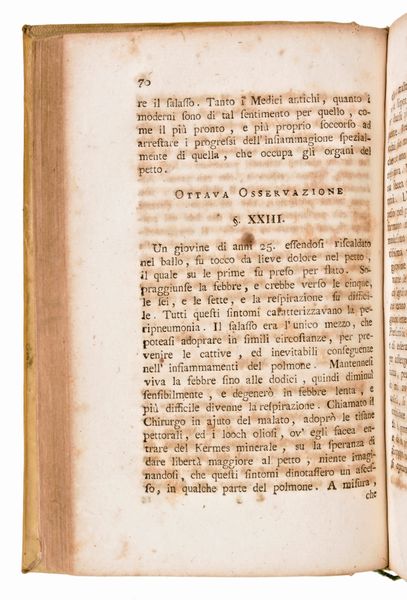 Lotto 3 opere di medicina DE LISLE, DUPRÈ : TRATTATO DELLE MALATTIE DEL PETTO,.. NAPOLI, PRESSO GIUSEPPE MARIA PORCELLI, 1778. - GAIMARI, GIUSEPPE : SAGGIO DI UN SISTEMA DI FARMACOLOGIA …NAPOLI 1817. Guani, Giovanni Battista : Idee su la novella dottrina medica italiana 1822  - Asta Libri Rari & Manoscritti del XVI Secolo - Associazione Nazionale - Case d'Asta italiane