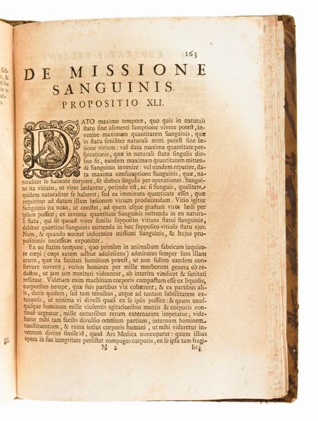 [Medicina] Bellini, Lorenzo : Laurentii Bellini Opuscula aliquot... Ex Nova Officina Stephani Gatti, Pistorii, 1695 Prima edizione  - Asta Libri Rari & Manoscritti del XVI Secolo - Associazione Nazionale - Case d'Asta italiane