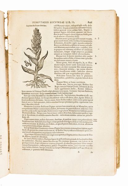 [Erbario] Dodoens, Rembert : Remberti Dodonaei ... Stirpium historiae pemptades sex siue libri 30. Antuerpiae, ex officina Plantiniana, apud Balthasarem et Ioannem Moretos, 1616  - Asta Libri Rari & Manoscritti del XVI Secolo - Associazione Nazionale - Case d'Asta italiane