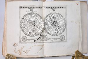 Coronelli, Vincenzo: EPITOME COSMOGRAFICA, O COMPENDIOSA INTRODUTTIONE ALL'ASTRONOMIA, GEOGRAFIA, & IDROGRAFIA, PER L'USO, DILUCIDATIONE, E FABBRICA DELLE SFERE, GLOBI, PLANISFERJ, ASTROLABJ, E TAVOLE GEOGRAFICHE, E PARTICOLARMENTE DEGLI STAMPATI, E SPIEGATI NELLE PUBLICHE LETTIONI … Colonia [i.e. Venezia], 1693, ad istanza di Andrea Poletti in Venetia.  - Asta Libri Rari & Manoscritti del XVI Secolo - Associazione Nazionale - Case d'Asta italiane