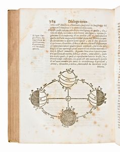 [Astronomia] Galilei, Galileo : Dialogo... dove nei congressi di quattro giornate si discorre sopra i due massimi sistemi del mondo Tolemaico e Copernicano.. Seconda impressione accresciuta di una Lettera dello stesso... In Fiorenza [Napoli, ca. 1710]  - Asta Libri Rari & Manoscritti del XVI Secolo - Associazione Nazionale - Case d'Asta italiane