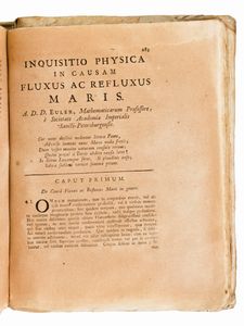 [Matematica] Newton, Isaac : Philosophiae Naturalis Principia Matematica Tomo 3 Pt. 1-2. Genevae : typis Barrillot & filii bibliop. & typogr., 1742.  - Asta Libri Rari & Manoscritti del XVI Secolo - Associazione Nazionale - Case d'Asta italiane