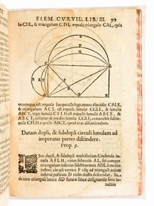 [Matematica/Geometria] Della Porta, Giovan Battista : Elementorum curvilineorum libri tres. Editore Zanetti Roma 1610  - Asta Libri Rari & Manoscritti del XVI Secolo - Associazione Nazionale - Case d'Asta italiane