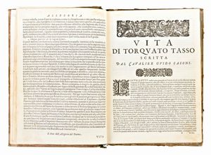 Tasso, Torquato : La Gerusalemme liberata... adornata con bellissime figure a ciascun canto. In Venetia, si uende all'insegna della Sapienza, 1673  - Asta Libri Rari & Manoscritti del XVI Secolo - Associazione Nazionale - Case d'Asta italiane