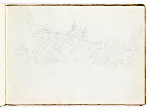 Album di disegni inglesi del XIX sec. Vedute Paesaggi Boschi Montagna  - Asta Libri Rari & Manoscritti del XVI Secolo - Associazione Nazionale - Case d'Asta italiane