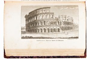 [ROMA/GUIDA] Roma compiutamente descritta in sette giornate per comodo de' forastieri con un'appendice de' contorni e dell'indicazione del viaggio da Roma a Napoli. Roma, Paggioli & De Romanis, 1830  - Asta Libri Rari & Manoscritti del XVI Secolo - Associazione Nazionale - Case d'Asta italiane