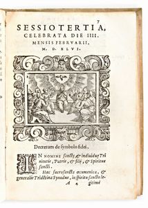 Concilio di Trento :Concilium Tridentinum, sub Paulo 3. Iulio 3. et 4. pont. max. celebratum... Cum Indice librorum prohibitorum .. Venezia, Andrea Muschio 1581  - Asta Libri Rari & Manoscritti del XVI Secolo - Associazione Nazionale - Case d'Asta italiane