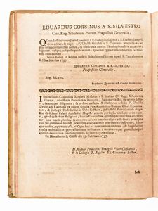 [Diritto canonico] Maschat, Remigius & Giraldi, Ubaldo : Institutiones Canonicae. Roma 1757, per Octavium Puccinelli, 1757  - Asta Libri Rari & Manoscritti del XVI Secolo - Associazione Nazionale - Case d'Asta italiane