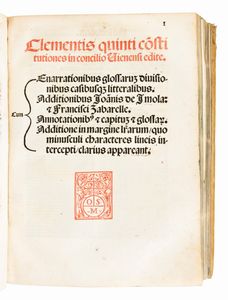 [Diritto canonico] Sextus decretalium liber a Bonifacio octavo in Concilio Lugdunensi editus... Venetijs, per heredes Octauiani Scoti sociosque, 1525  - Asta Libri Rari & Manoscritti del XVI Secolo - Associazione Nazionale - Case d'Asta italiane