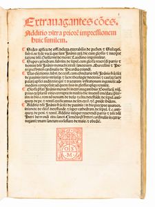 [Diritto canonico] Sextus decretalium liber a Bonifacio octavo in Concilio Lugdunensi editus... Venetijs, per heredes Octauiani Scoti sociosque, 1525  - Asta Libri Rari & Manoscritti del XVI Secolo - Associazione Nazionale - Case d'Asta italiane