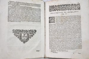 Peri, Giovanni Domenico: IL NEGOTIANTE DIVISO IN QUATTRO PARTI, PARTE I-IV. AGGIUNTOVI IN QUESTA EDITIONE IL SECRETARIO DI BANCO DI MATTIA CRAMERO. Venetia, 1697, presso Gio. Giacomo Hertz.  - Asta Libri Rari & Manoscritti del XVI Secolo - Associazione Nazionale - Case d'Asta italiane