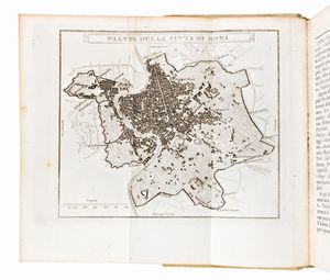 [Guida/Roma] Nibby, Antonio : Itinerario di Roma e delle sue vicinanze compilato secondo il metodo di M. Vasi. In Roma, Terza edizione, Tip. Aurelj presso Luigi Nicoletti 1830  - Asta Libri Rari & Manoscritti del XVI Secolo - Associazione Nazionale - Case d'Asta italiane