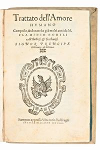 [Filosofia/Morale] Severino Boezio, Della consolazione della filosofia, Firenze 1551. & Trattato dell'Amore humano composto & donato… da Flaminio Nobili.., Lucca 1567.  - Asta Libri Rari & Manoscritti del XVI Secolo - Associazione Nazionale - Case d'Asta italiane