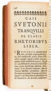 [Classici latini] Svetonio : Caius Svetonius Tranquillus. Typographia Regia, Paris 1644  - Asta Libri Rari & Manoscritti del XVI Secolo - Associazione Nazionale - Case d'Asta italiane