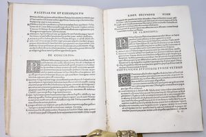 Brusoni, Lucius Domitius: FACETIARUM EXEMPLORUMQUE, LIBRI VII. Impressum Romae, 1518, per Iacobum Mazochium.  - Asta Libri Rari & Manoscritti del XVI Secolo - Associazione Nazionale - Case d'Asta italiane